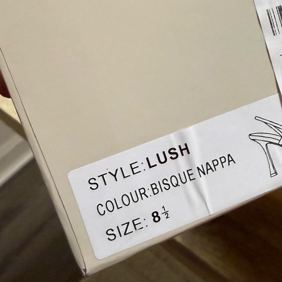 Tony Bianco Lush Gold Buckle Strappy Heeled Sandal in Bisque Revolve size 8.5 - Picture 13 of 13